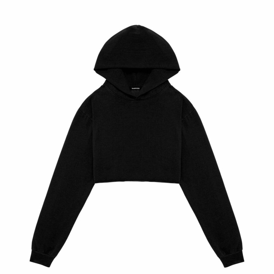 Women * | Massive Best Sellers Womens Heavyweight Cropped Hoodie