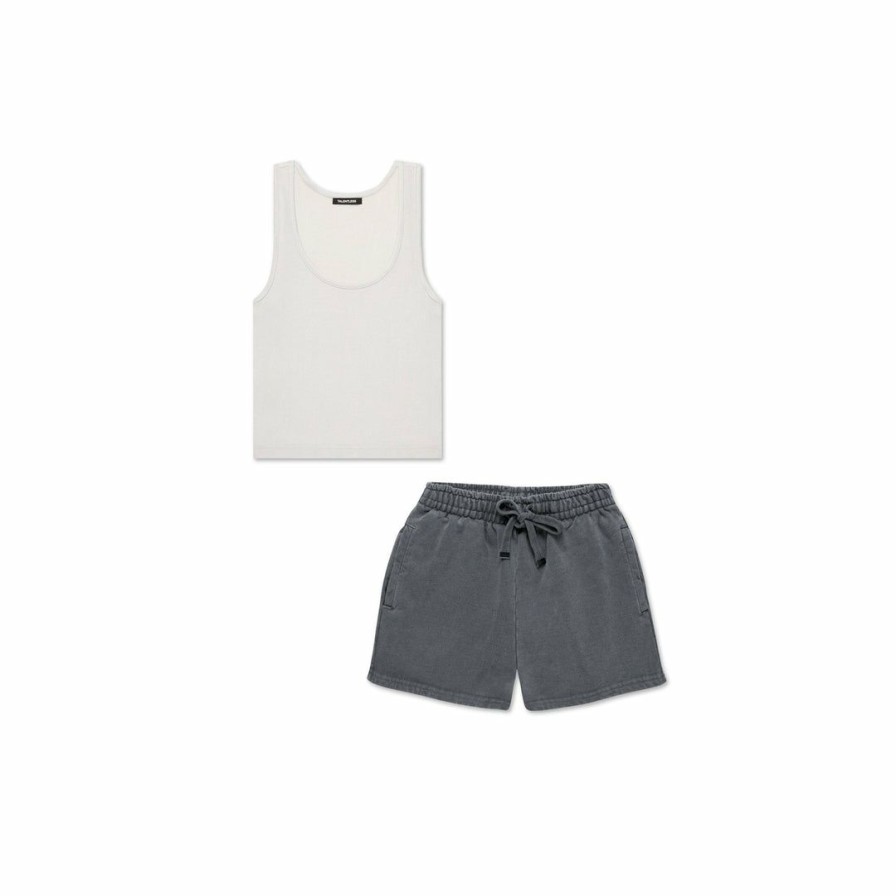 Bundles * | Massive Womens Modal Cropped Tank + Heavyweight Classic Shorts Bundle Bundles