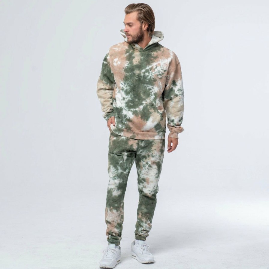 Men * | Massive Mens Hoodie Wash Camo