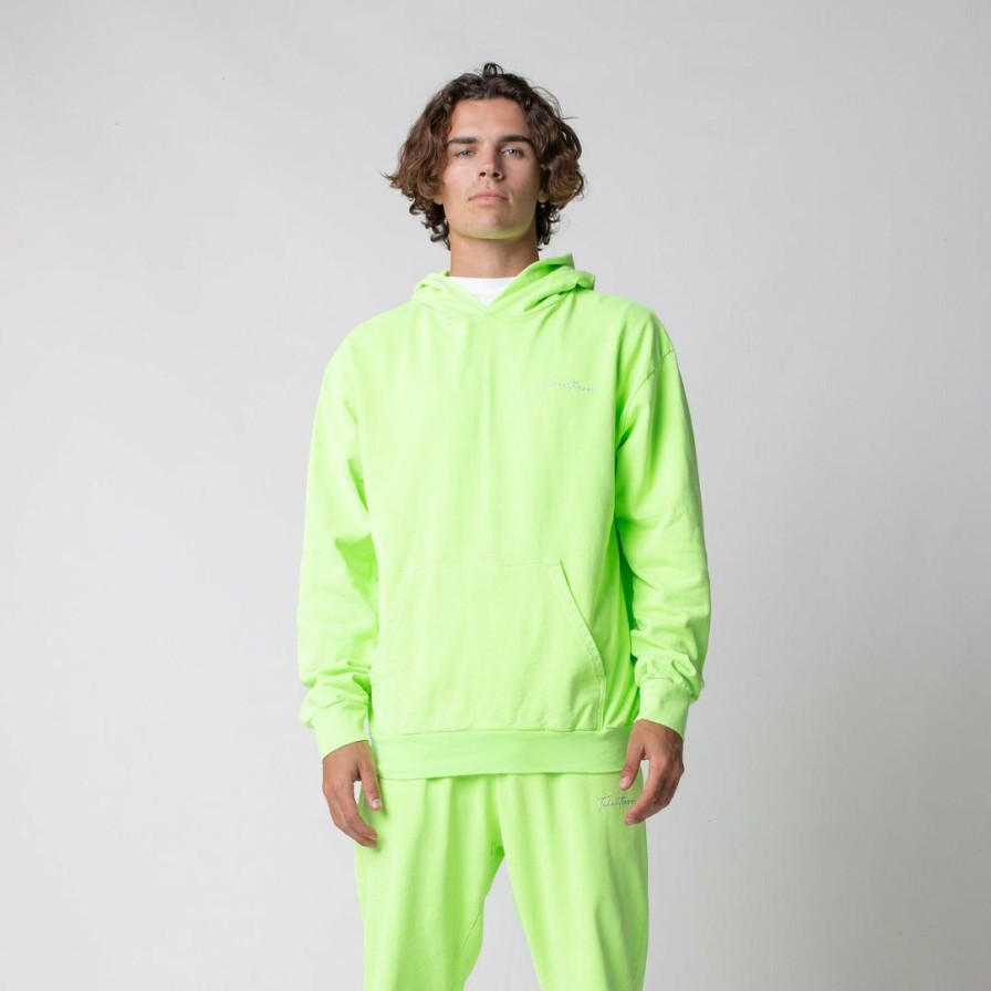 Men * | Talentless Best Sellers Mens Lightweight Hoodie Neon