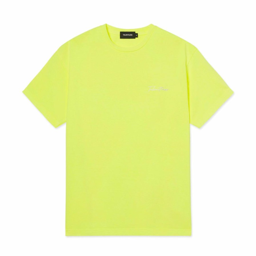 Men * | Massive Best Sellers Mens Drop Shoulder Tee Neon