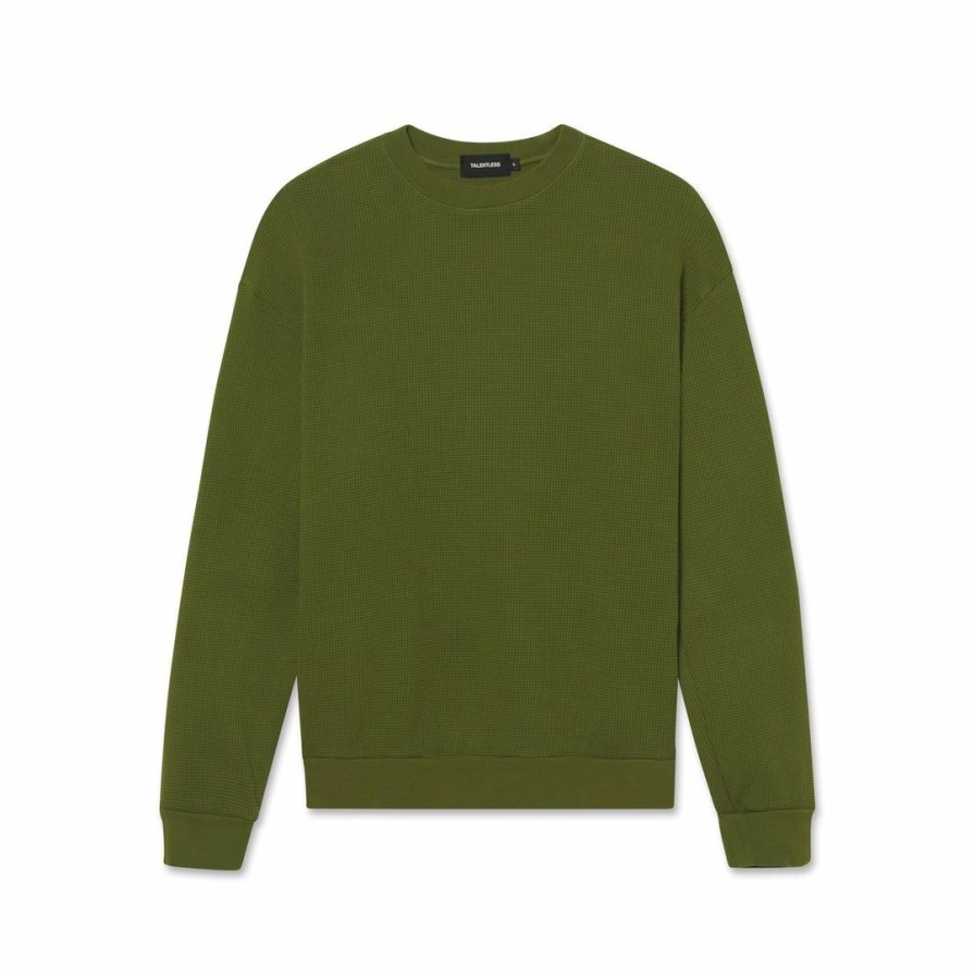 Men * | Massive Mens Thermal Crewneck Mid Century