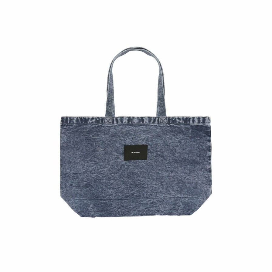 Accessories * | Talentless Jumbo Tote Acid Wash Bags & Duffles Indigo