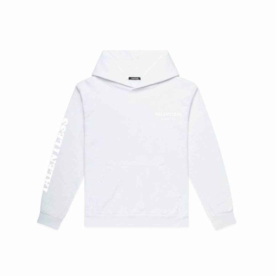 Men * | Massive Hoodies Mens Classic Hoodie White