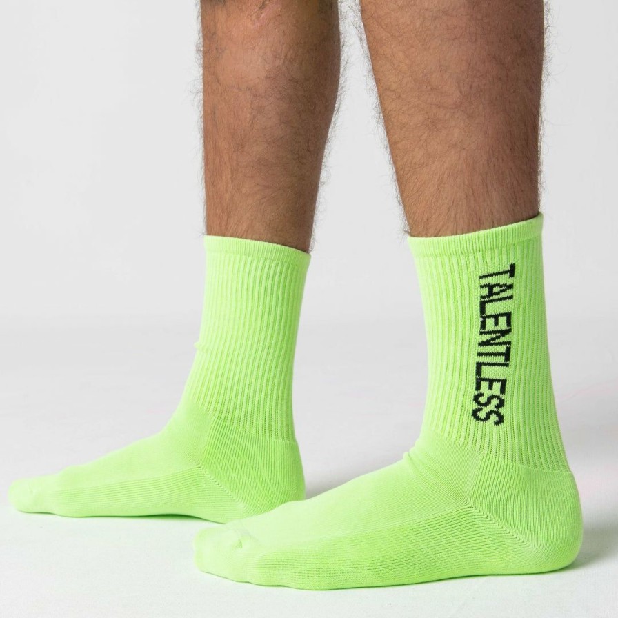 Accessories * | Massive Best Sellers Unisex Vertical Sock Neon