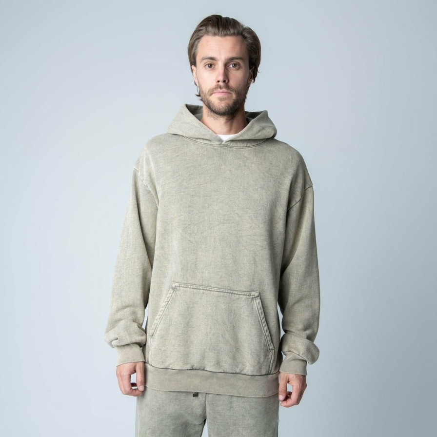 Men * | Massive Mens Hoodie Best Sellers Granite Wash