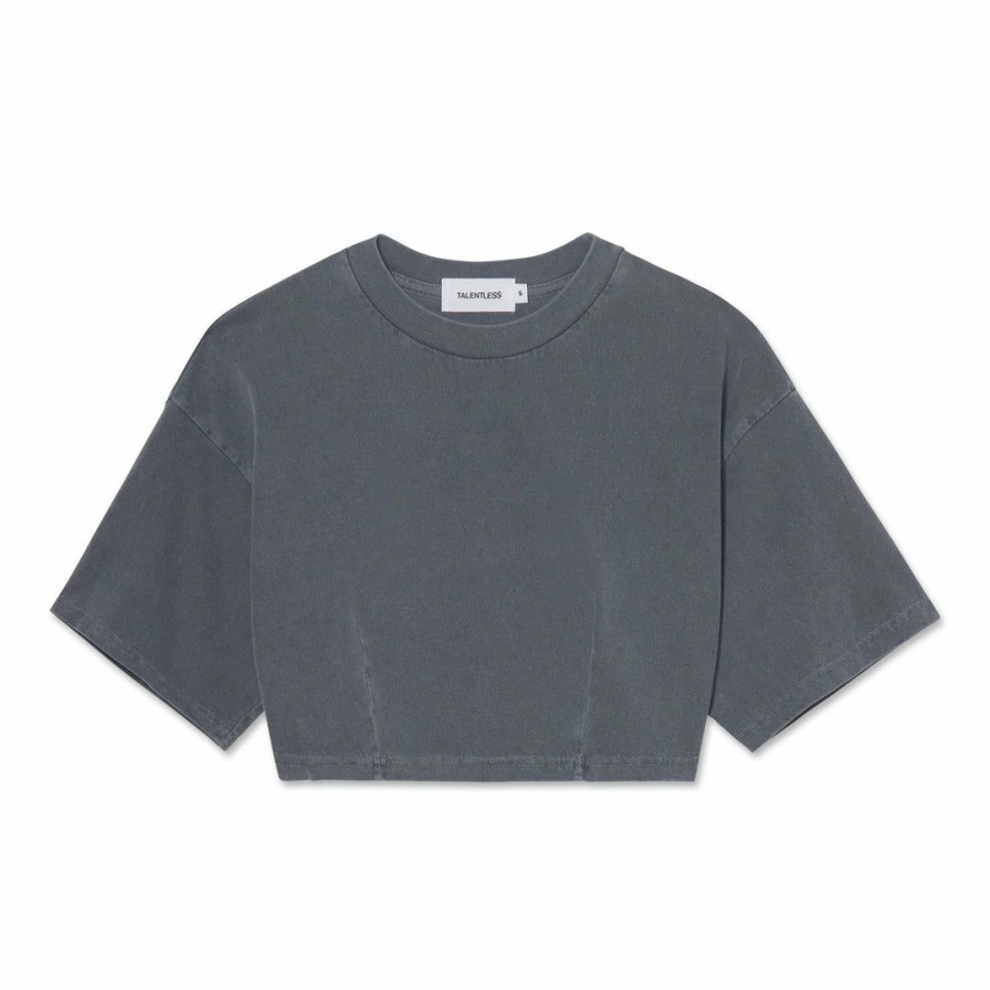 Women * | Massive Womens Crop Darted Tee