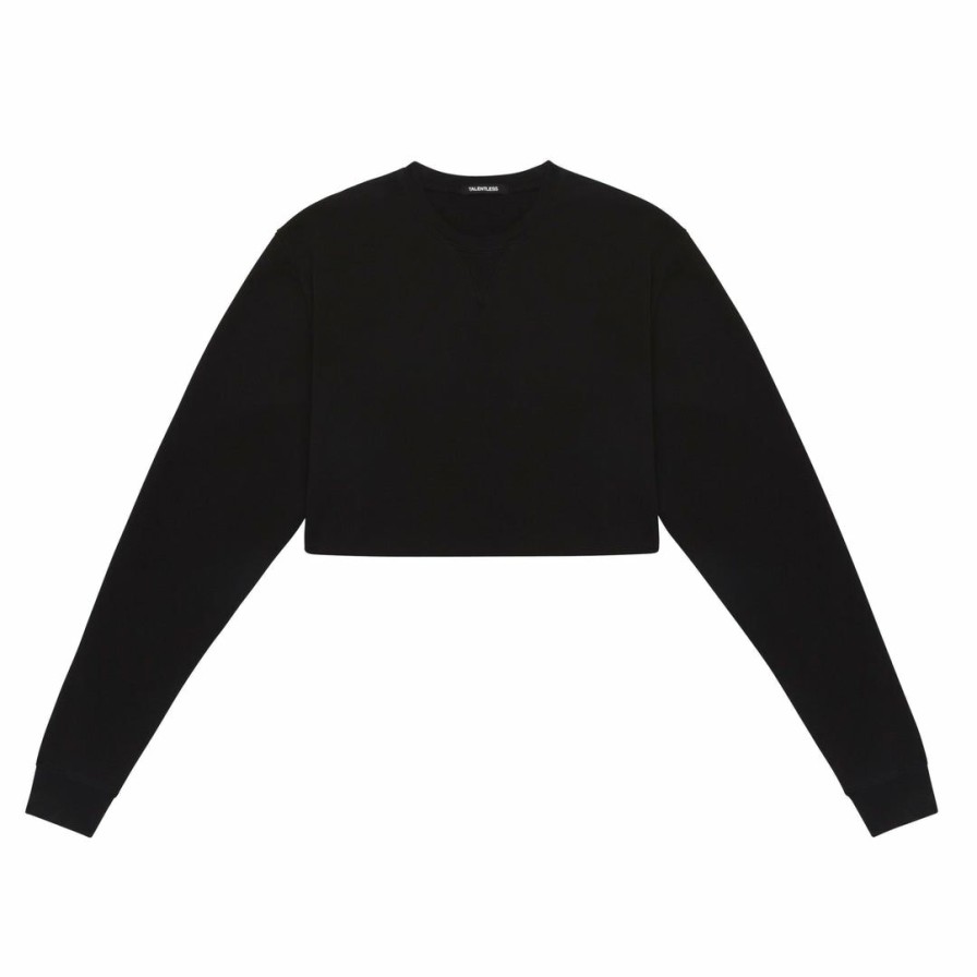 Women * | Talentless Womens Cropped Crewneck Crewnecks