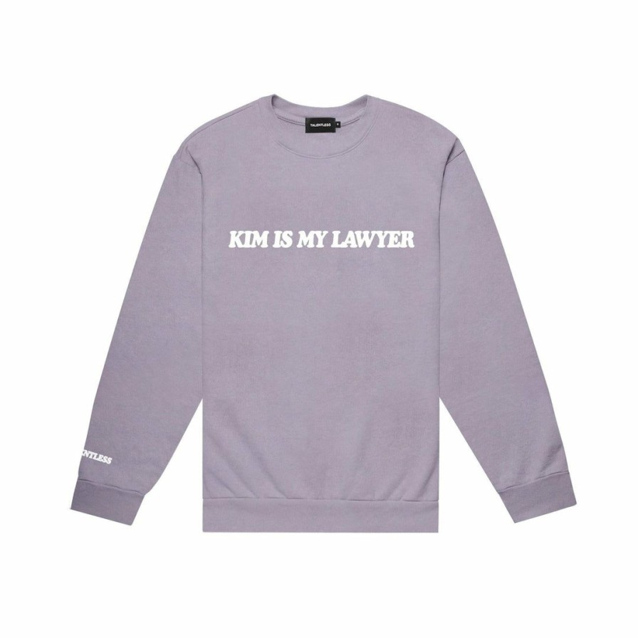 Women * | Talentless Kim Is My Lawyer Crewneck Pastel Crewnecks