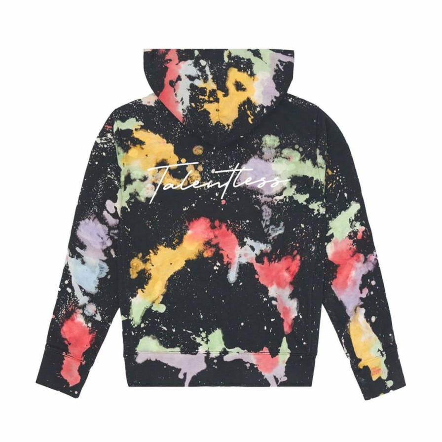 Women * | Talentless Unisex Oversized Hoodie Abstract Wash