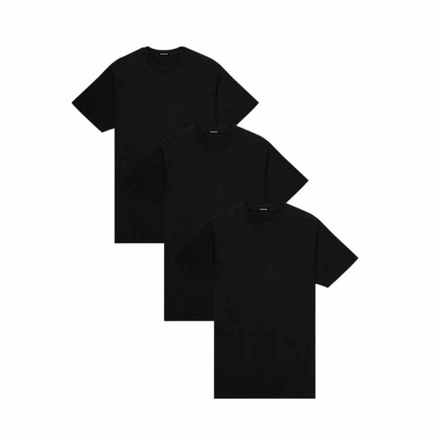 Men * | Massive Mens Premium Tee 3 Pack Pitch Black