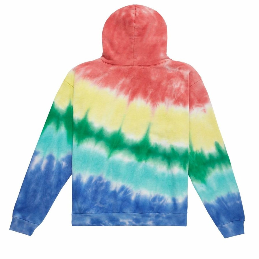 Women * | Massive Womens Hoodie Wash Rainbow