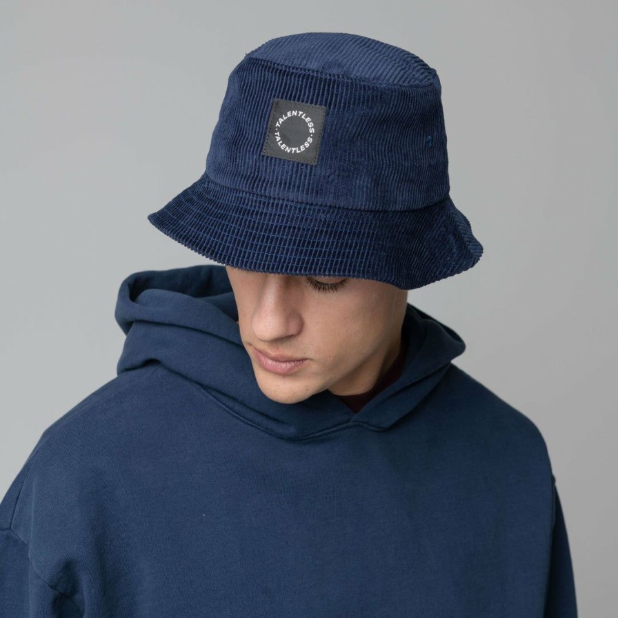 The Vault * | Massive Corduroy Bucket Hat Mid Century Midnight Blue