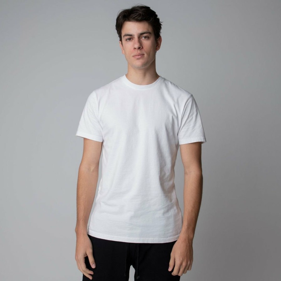 Men * | Massive Mens Premium Tee 3 Pack Core Best Sellers White / Bone / Pitch Black