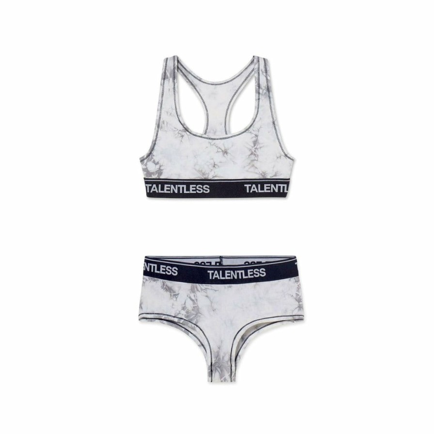 Women * | Massive Womens Bralette + Womens Boyshort Bundle Underwear Storm