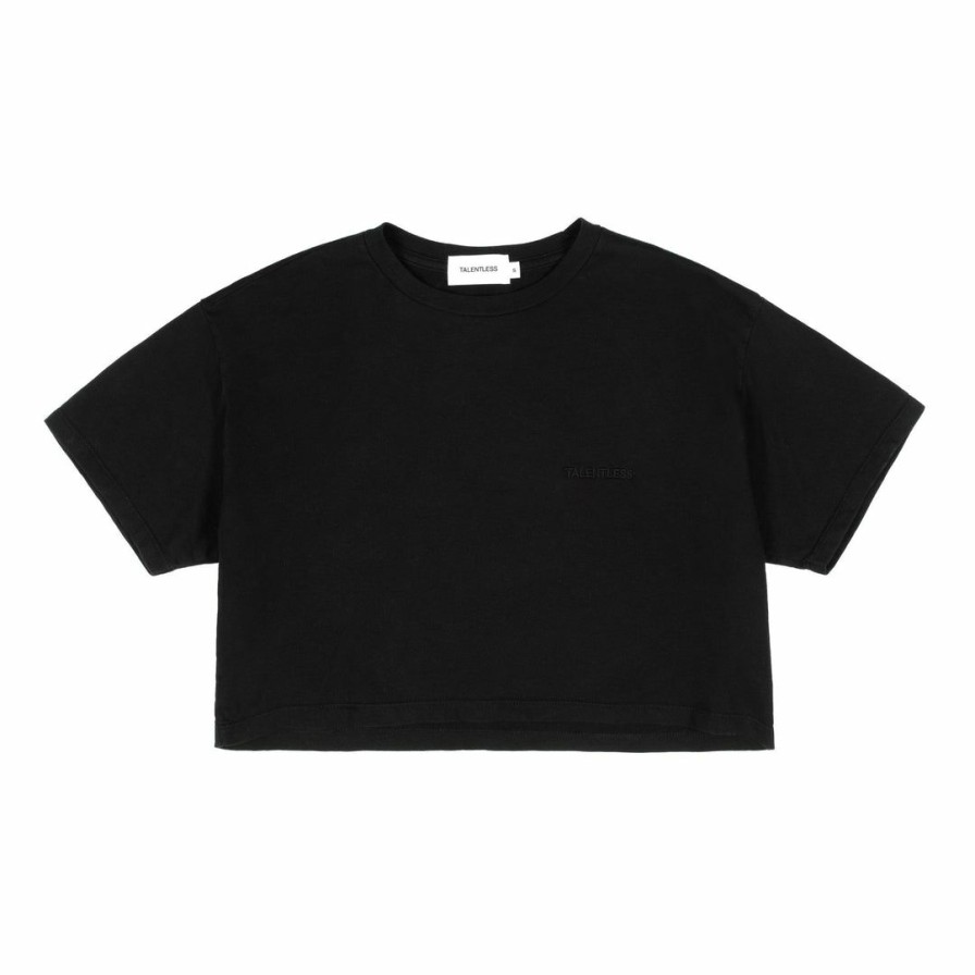 Women * | Massive Womens French Terry Cropped Tee