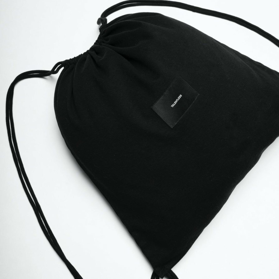 Accessories * | Massive Talentless Cinch Bag Pitch Black