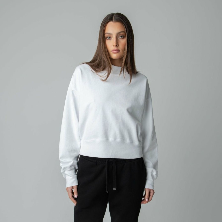 Women * | Massive Crewnecks Womens Mock Crewneck