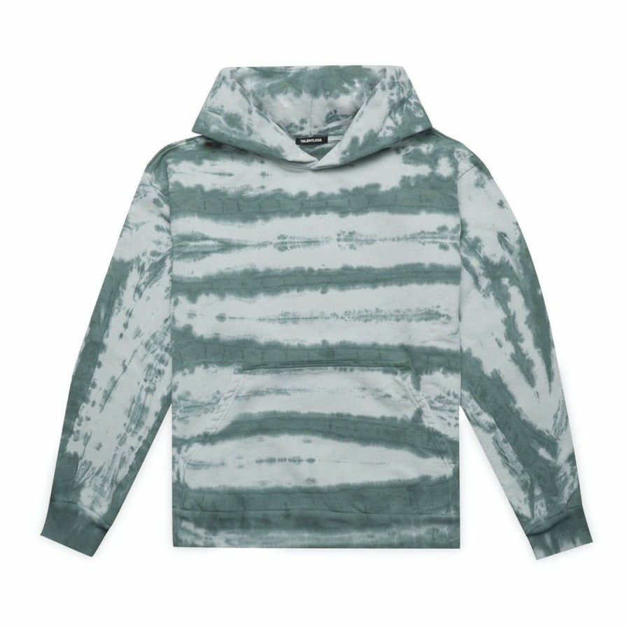 Women * | Talentless Womens Hoodie Tiger Wash Blue Spruce