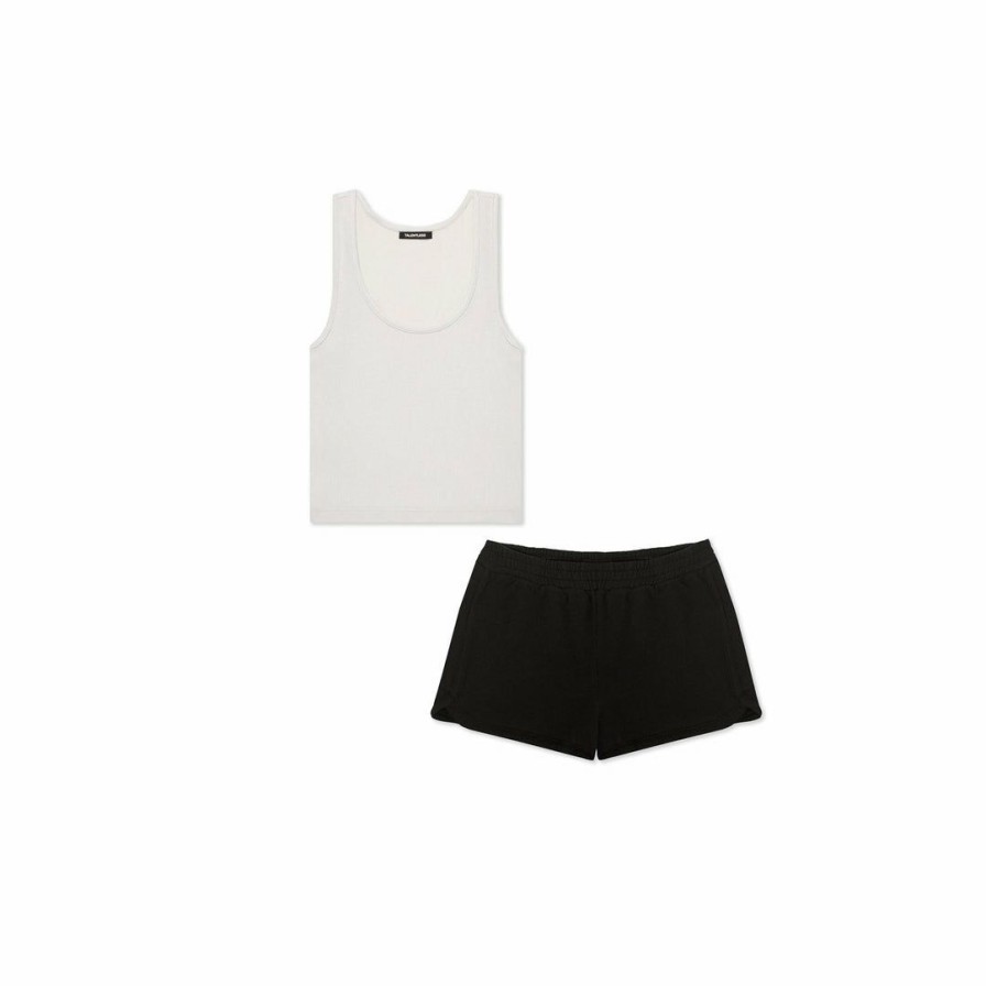 Bundles * | Massive Womens Modal Cropped Tank + Dolphin Shorts Bundle