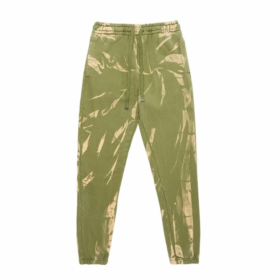 Men * | Talentless Mens Sweatpants Spiral Wash Olive