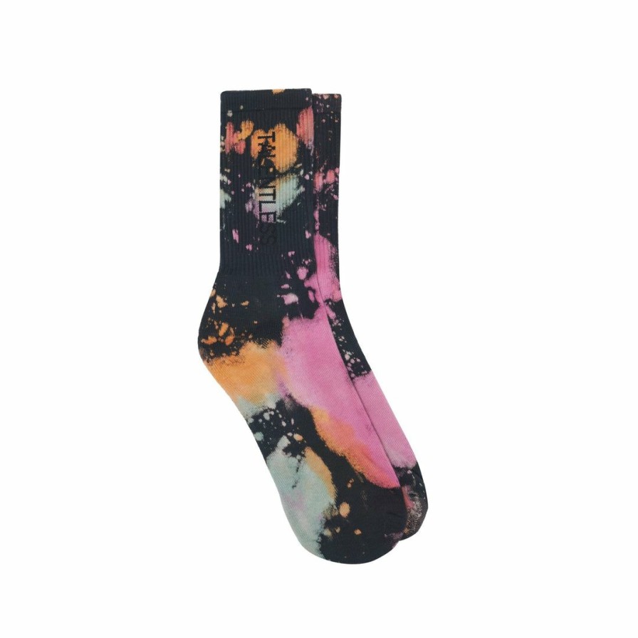 Accessories * | Massive New Arrivals Unisex Vertical Sock Abstract Wash