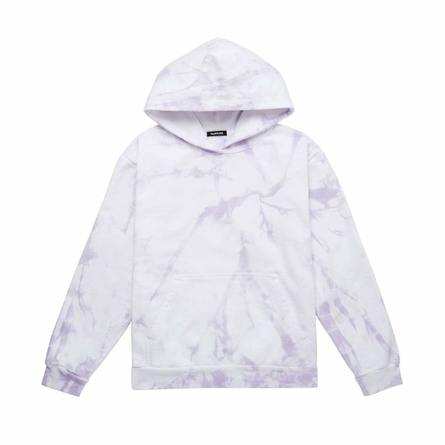 Women * | Talentless Hoodies Womens Hoodie Spiral Wash Lavender Fog