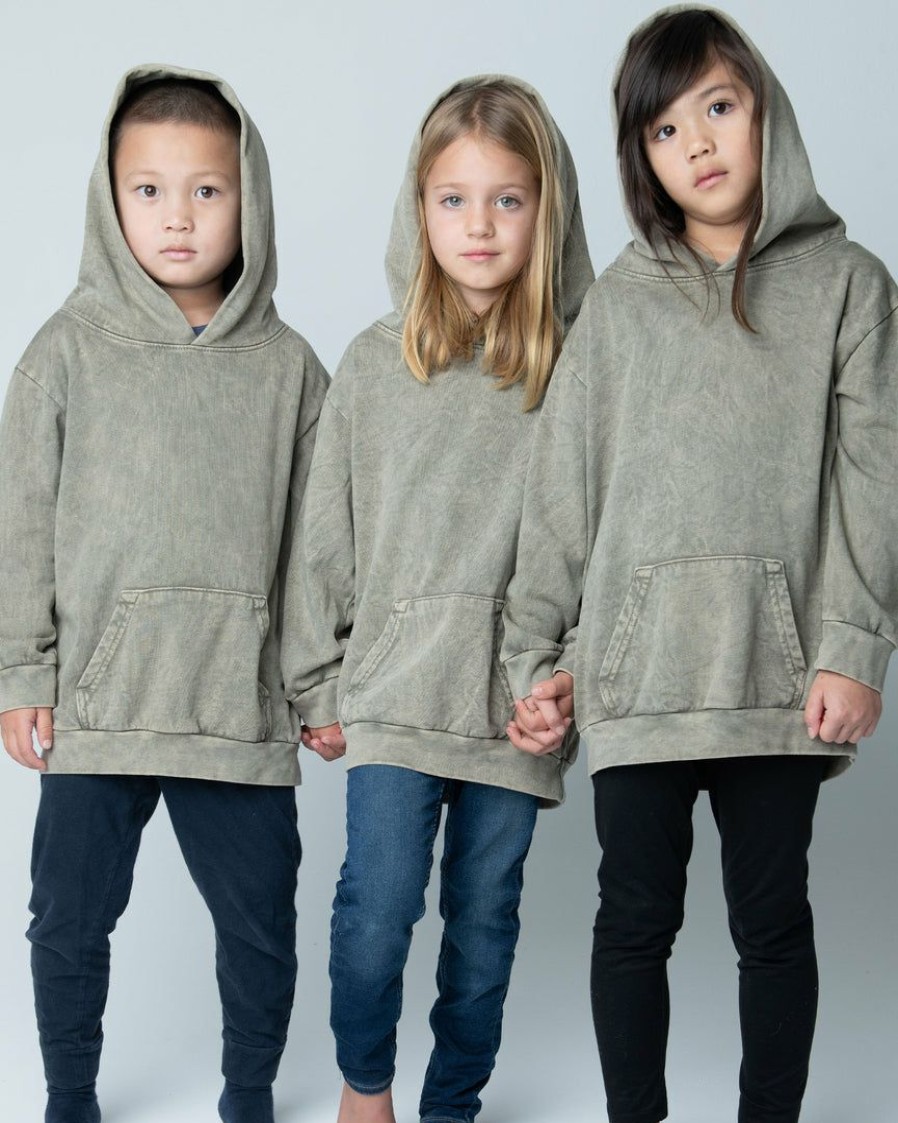 Kids * | Talentless Kids Hoodie Granite Wash