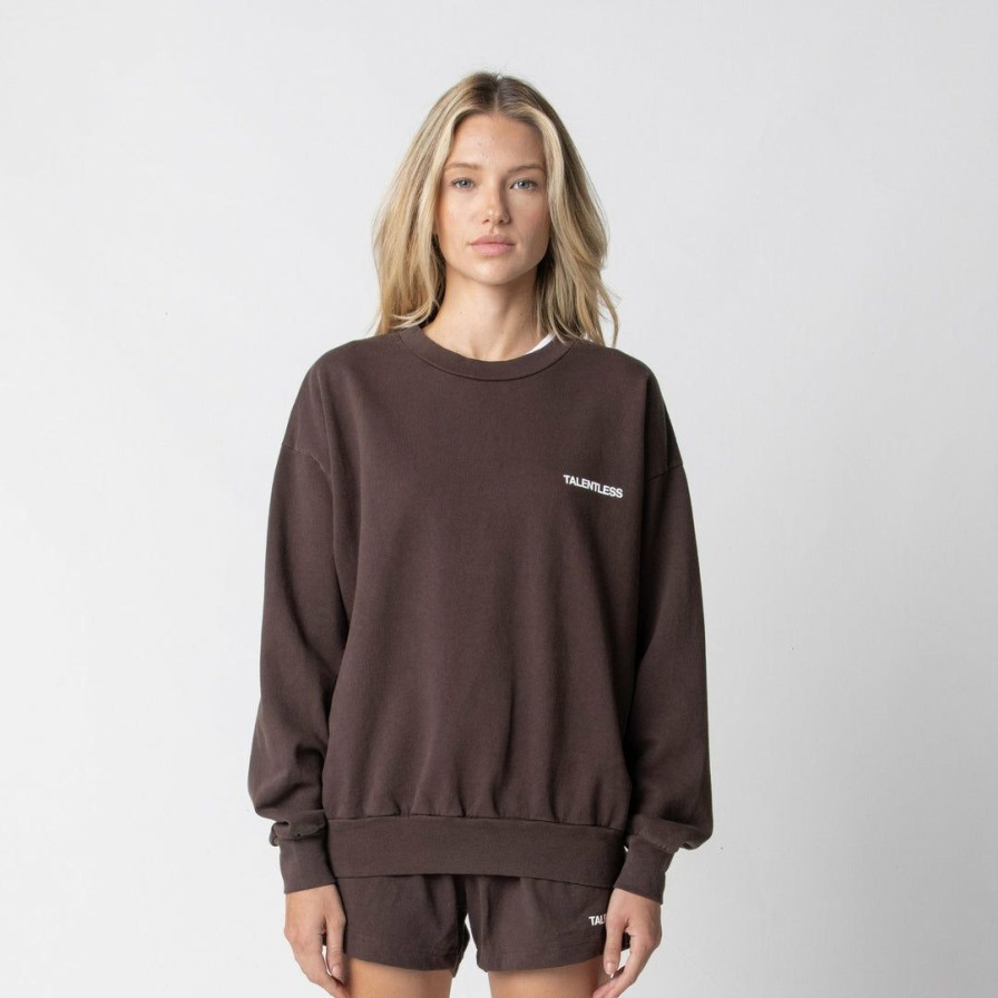 Women * | Talentless Womens Lightweight Crewneck Core Best Sellers