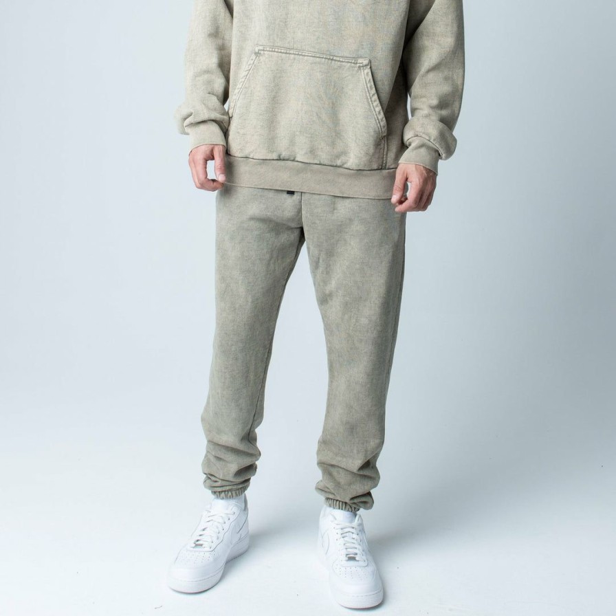 Men * | Massive Mens Sweatpants Granite Wash