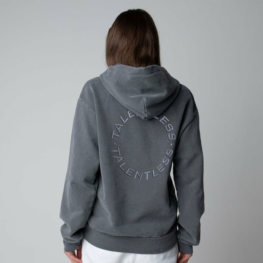 Men * | Talentless Mens Hoodie Circle Logo Embroidered