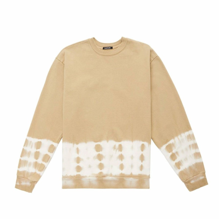 Men * | Massive Best Sellers Mens Crewneck Border Wash Sand