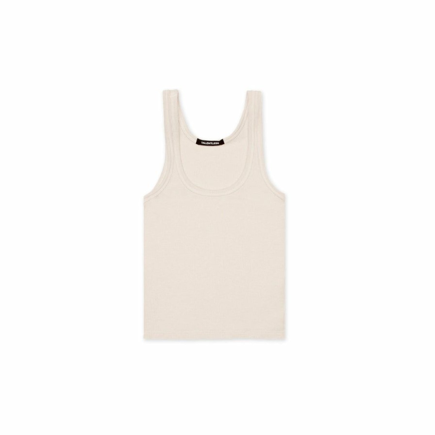 Women * | Massive Best Sellers Womens Waffle Knit Crop Tank Core