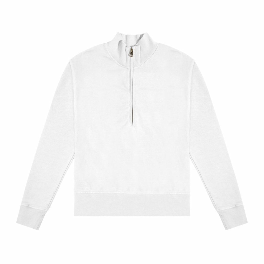 Men * | Massive Hoodies Mens Mock Half-Zip Sweatshirt