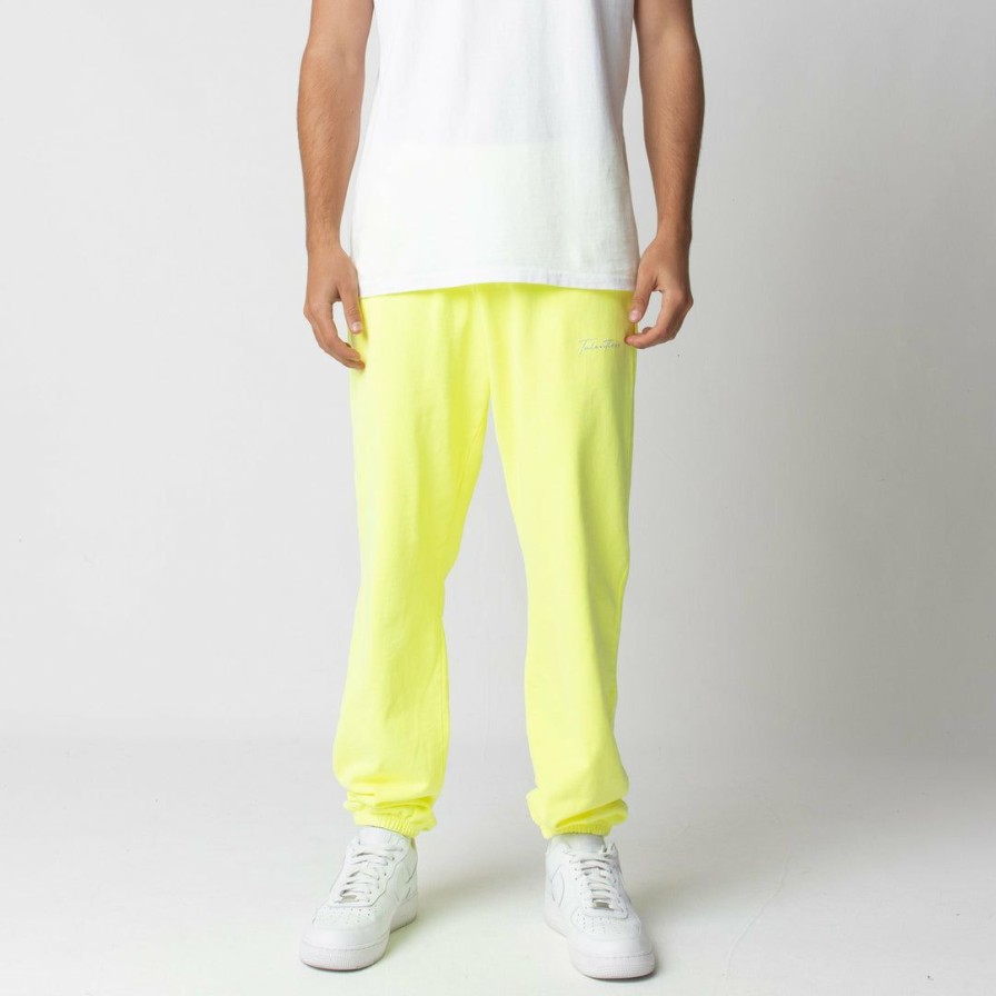 Men * | Talentless Mens Lightweight Sweatpants Neon