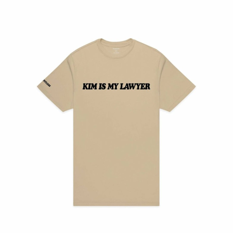 Men * | Massive Mens Kim Is My Lawyer Tee Sand