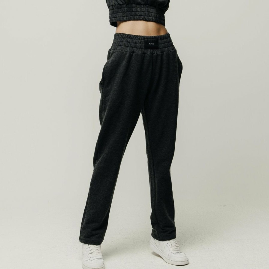 Women * | Massive Womens Boxing Pants Charcoal Heather